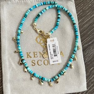 NWT Kendra Scott Reece Choker Sea Green Mix